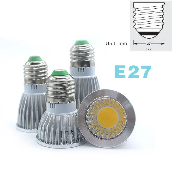 E27 COB 85 TO 265V Прожектор E27 светодиодный светильник GU10 GU5.3 лампы 9W12W 15W Лампа 220V E27 E14 дома Bombillas MR16 DC12V светодиодный свет - Испускаемый цвет: E27 COB 85 TO 265V