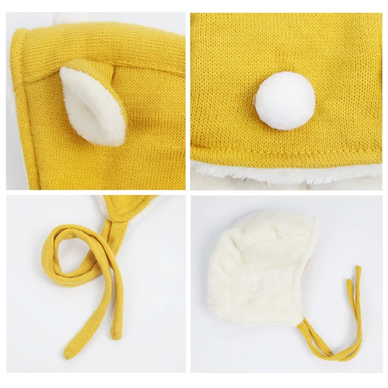 Hot Sale Winter Knitting Wool Caps Unisex Baby Warm Hats for Toddler Childern Kids Clothing Accessories | Детская одежда и обувь