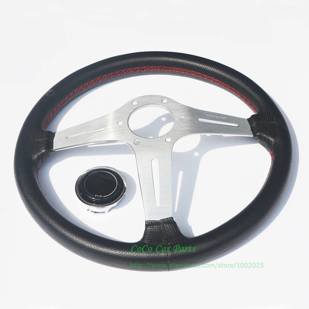 70 мм посуда 14 дюймов ND гоночный автомобиль Руль Серебряная заклепка спица игра