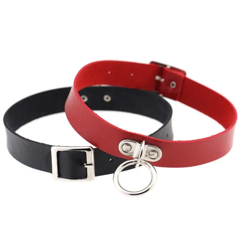 PINKSEE Классический готический в стиле панк Lether колье воротник Цепочки и ожерелья с