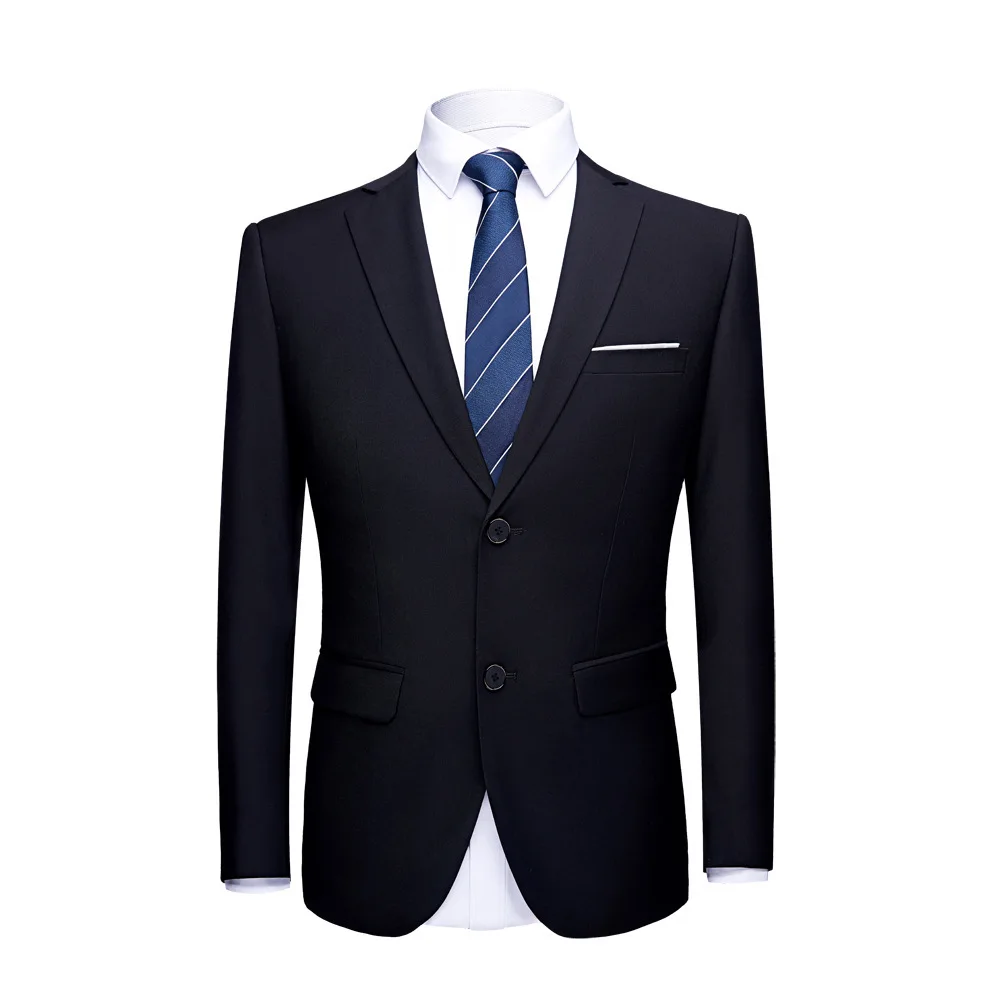 2button black jacket PYJTRL мужской качественный цветной деловой приталенный Повседневный Блейзер зеленый фиолетовый розовый Шампань желтый черный свадебный или Выпускной костюм пиджак - Цвет: 2button black jacket