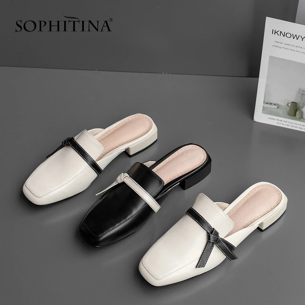 SOPHITINA кожаные туфли на плоской подошве обувь ручной работы без застежки с