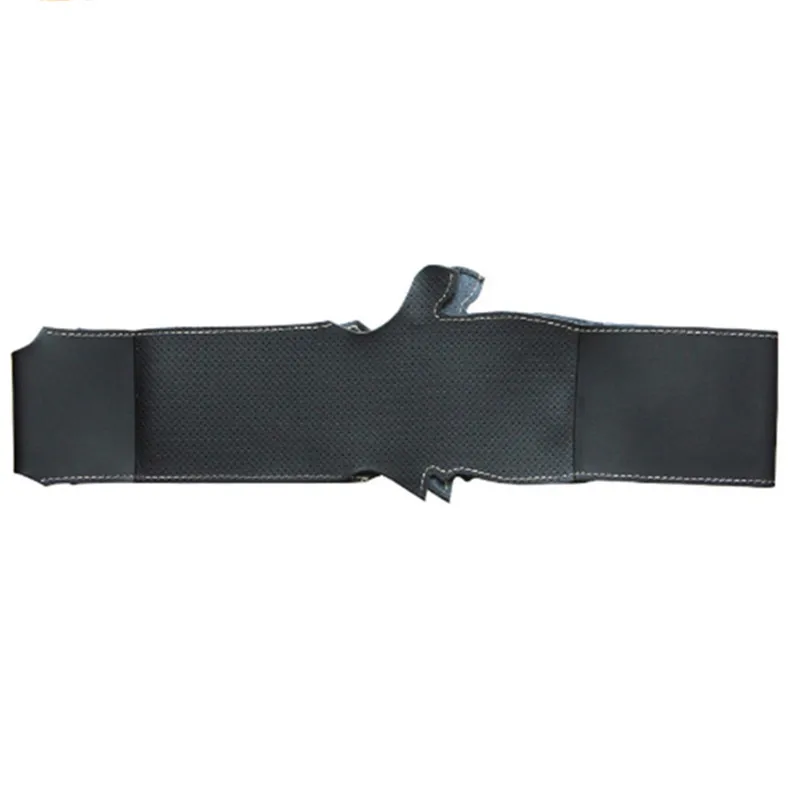 Top Micro Fiber Leather Steering Wheel Hand-stitch on Wrap Cover For Skoda Yeti 2014 2015 2016 Rapid | Автомобили и мотоциклы