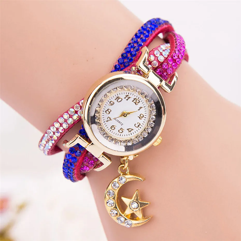 Уникальный дизайн Для женщин часы ударопрочный браслет Роскошный горный