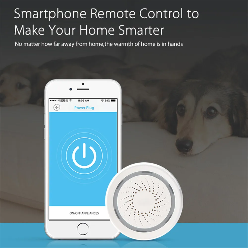 Умный дом WiFi сирена Датчик питания USB через iOS Android приложение уведомления
