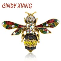 CINDY XIANG Новое поступление цветов, эмалевая божья коровка, броши для женщин, большие булавки от насекомых, модное ювелирное изделие, милые аксессуары в виде жука, хороший подарок