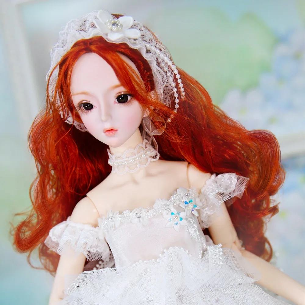Куклы DBS 1/3 bjd свадебное платье белое головной убор для 62 см только одежда без