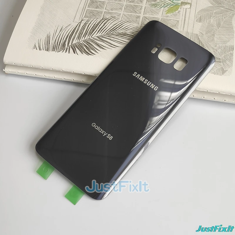 Для SAMSUNG Galaxy S8 G950 S8+ S8Plus G955 задняя крышка батарейного отсека задняя стеклянная крышка Корпус чехол Замена батарейного отсека