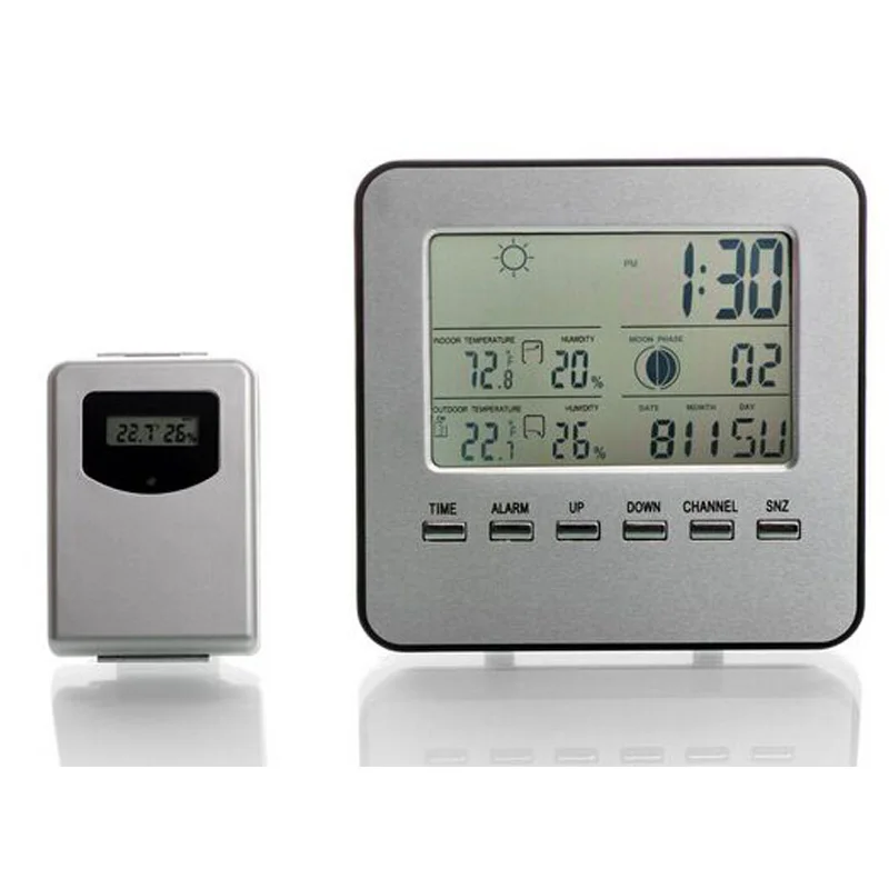 Бесплатная доставка внутренний и наружный температурный гигрометр барометр
