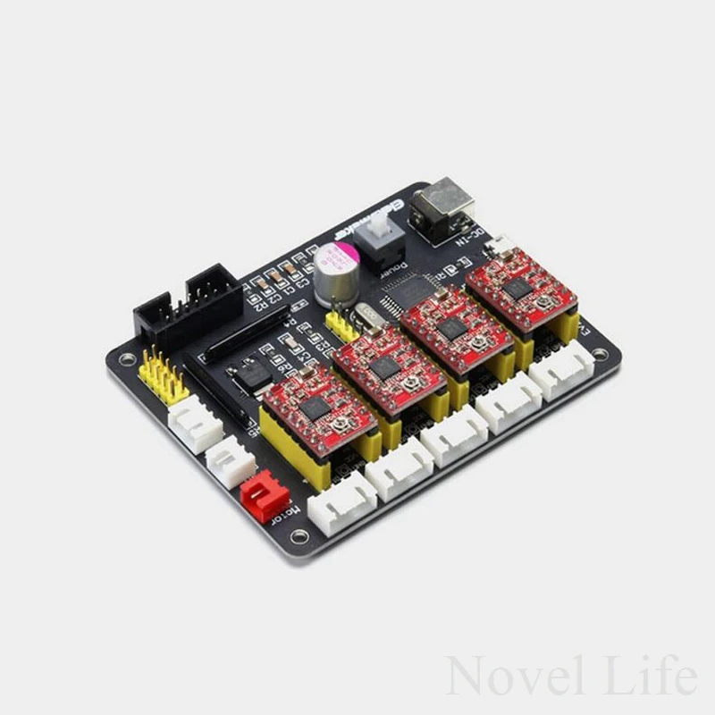 EleksMaker IVAxis USB ЧПУ 4 оси 2 Фаза провода шагового двигателя плате контроллера DIY