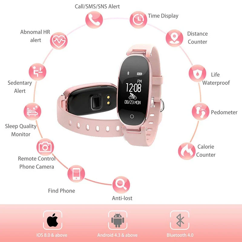 Умные часы S3 для телефонов Android IOS монитор сердечного ритма фитнес трекер Bluetooth