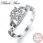 Женское Обручальное кольцо BLACK AWN, серебро 100% пробы, C131