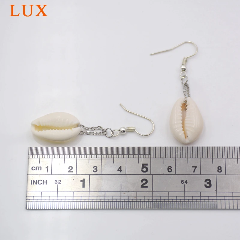 Люкс новый дизайн натуральные воловья оболочка бусины Серебрянные серьги