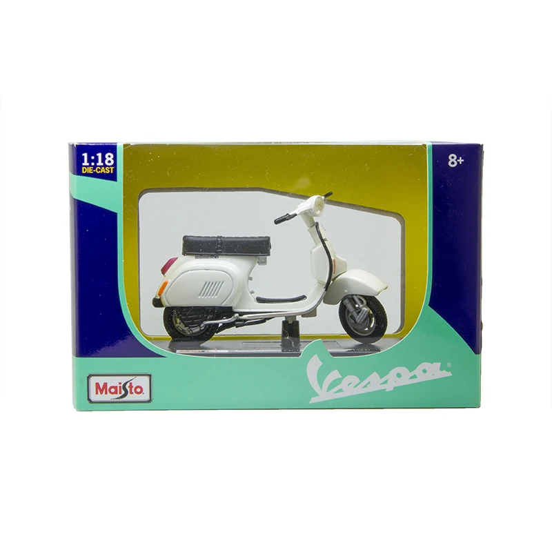 Автоматическая модель мотоцикла Maisto Piaggio 1984 VESPA PK125 1:18 велосипеда под давлением
