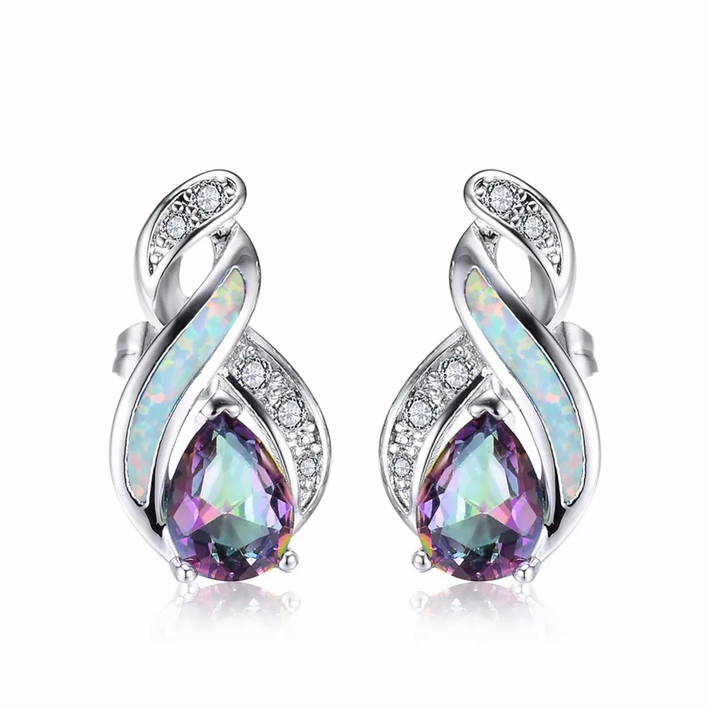 Роскошные сверкающие свадебные серьги Bijoux из циркония Аутентичные Серебряные