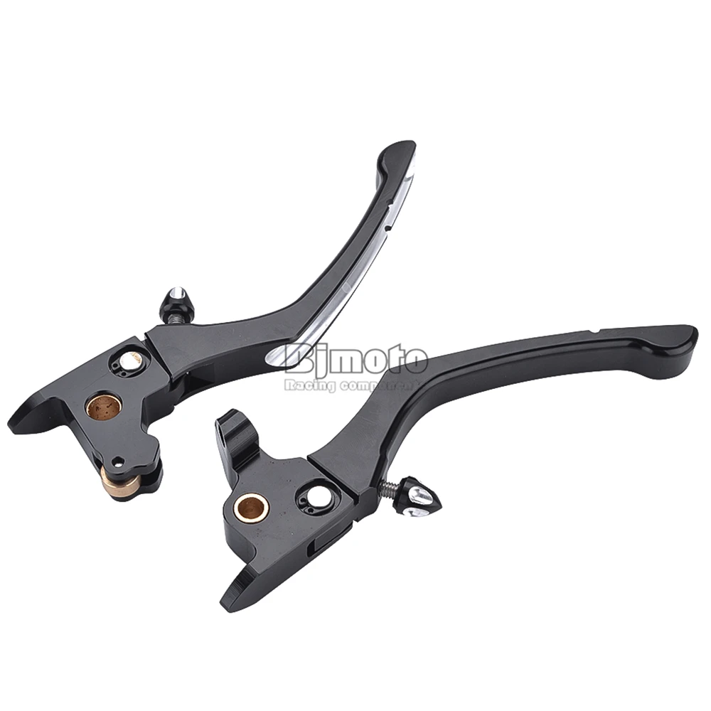 BJMOTO CNC Adjustable Motorcycle Brake Clutch Levers For Harley Touring Models-later Motocross with hydraulic Clutch