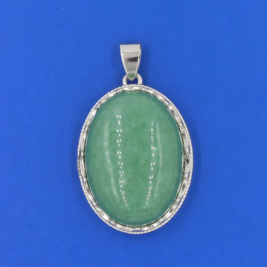 yaye 1pc Amethyst Quartz Stone Aventurine Crystal Oval Shaped Reiki Healing Pendant Silver Plated for Diy Necklace | Дом и сад