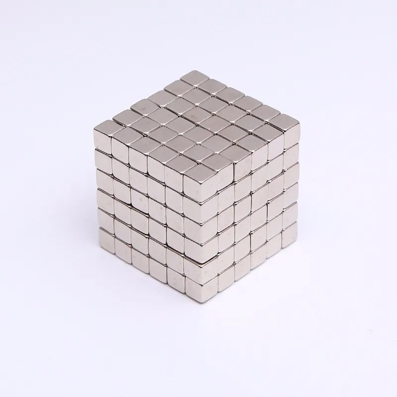 silver Новые 5 мм меташары 216 шт магнитные шарики нео куб с металлом - Цвет: silver