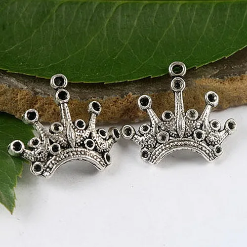 

20pcs Tibetan silver tone crown charms h1557
