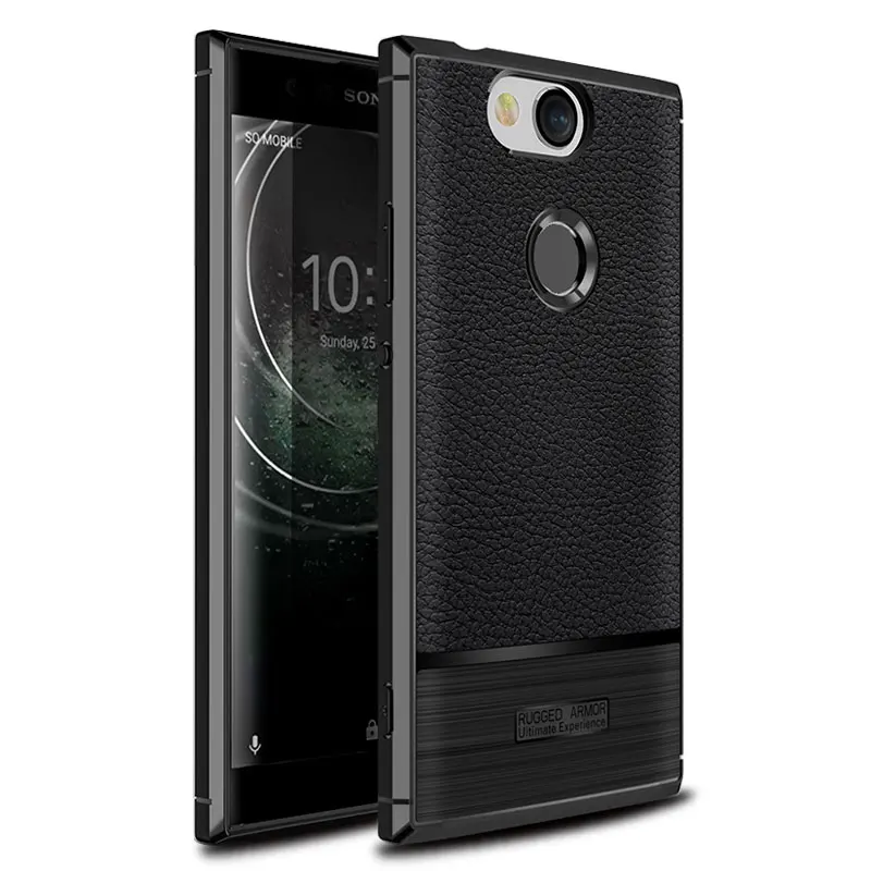 Для Sony Xperia XA2 Plus чехол противоударный бампер матовый ТПУ силиконовый мягкий для