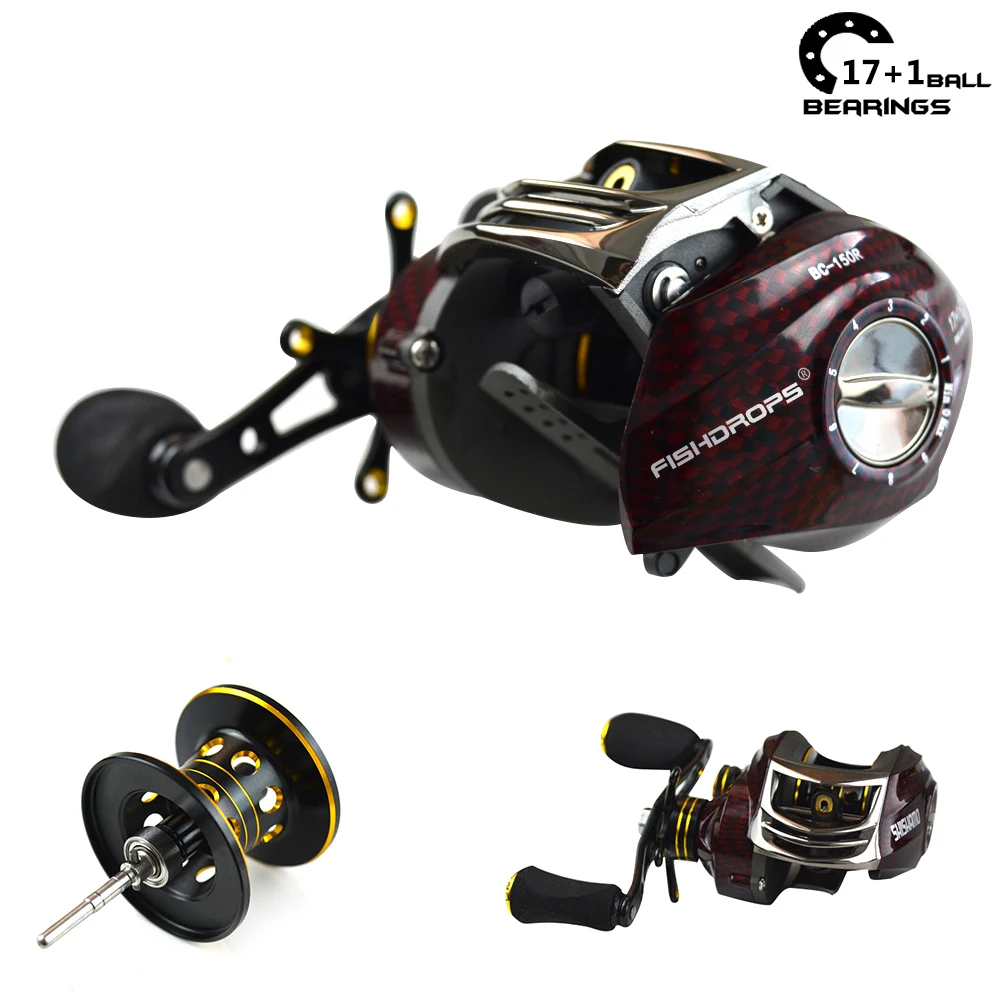shimano мультипликаторная катушка 17+1BB 6.3: 1 катушки рыболовные рыболовная Рыболовная