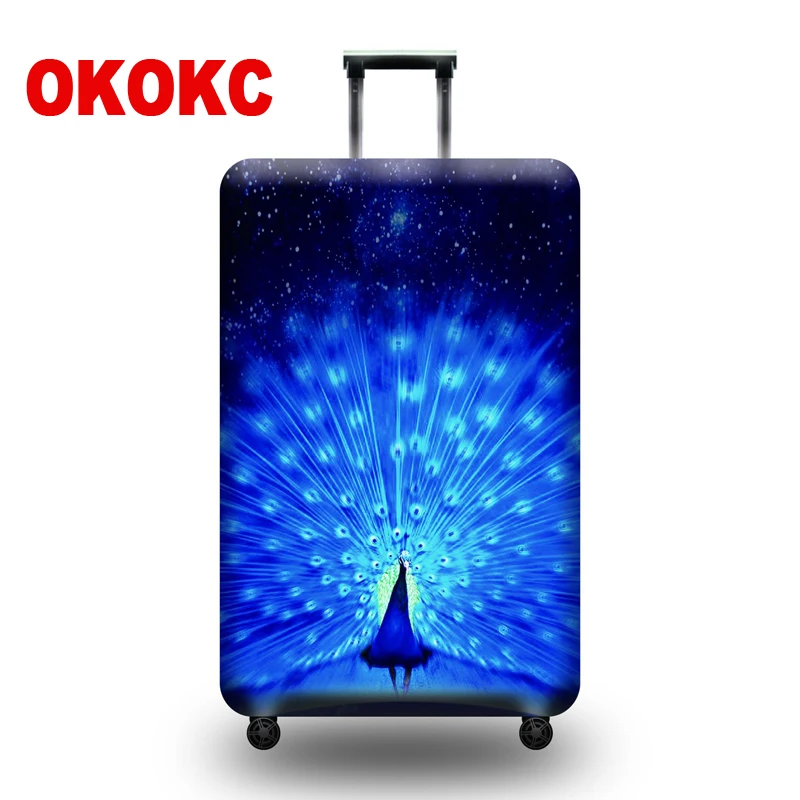 

Чехол для чемодана OKOKC, эластичный пылезащитный чехол для чемодана с паролем диагональю Suitable18-32 дюйма