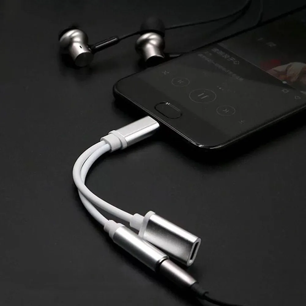 Usb type-C до 3,5 мм разъем AUX для наушников аудио сплиттер конвертер Кабель-адаптер высокоскоростной Сертифицированный сотовый телефон музыкальные аксессуары