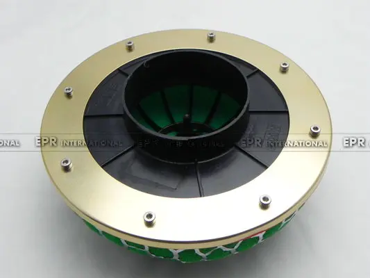 Стайлинг автомобиля зеленый 80 мм супер мощный воздушный фильтр Впускной поток