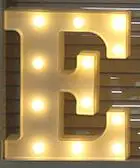 E Светящийся ночной светодиодный светильник с буквами, креативный 26 Английский алфавит, светодиодная лампа, батарея, романтическое украшение для свадебной вечеринки, Прямая поставка - Цвет: E