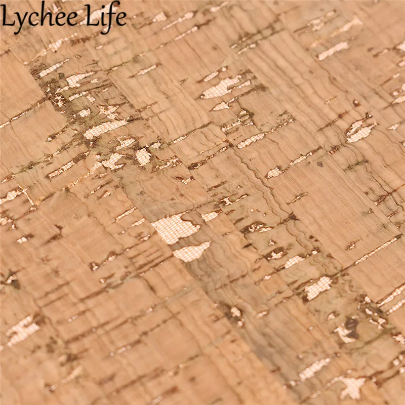 Lychee Life, мягкая пробковая кожаная ткань, искусственная кожа, 29x21 см, набивная кирпичная стена, ткань, сделай сам, современная домашняя одежда, текстиль, Швейные аксессуары