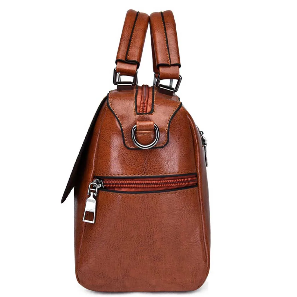 Женская модная сумка через плечо большая кожаная тоут высококачественная