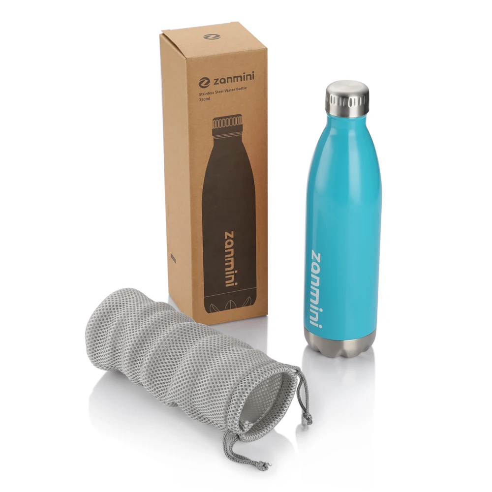 500ML/750ML Thermos Bottle Outdoor Sports Insulation Stainless Steel Double Wall Drink Water Cup Bullet Shaped Vacuum | Дом и сад