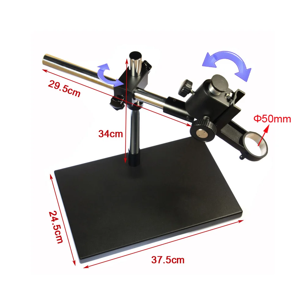 Металлическая настольная подставка двойная сверхпрочная стерео 50 мм