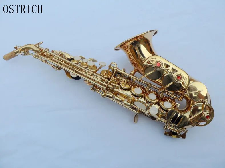 Изогнутый саксофон сопрано Золотой-подходит как для специалистов так и