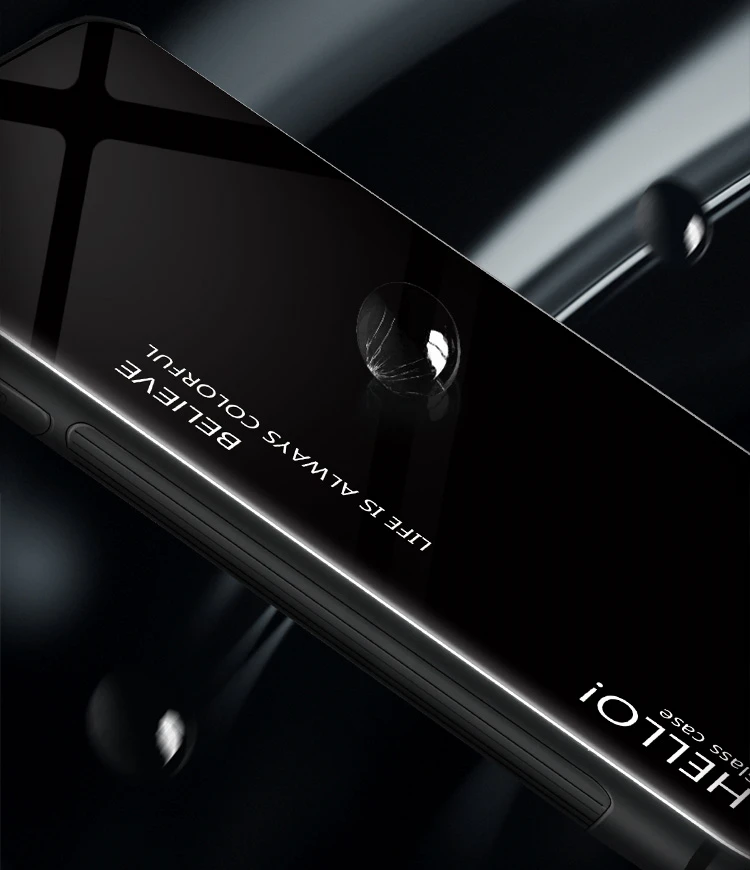 Градиентный чехол для телефона из закаленного стекла Huawei Honor 8A роскошный