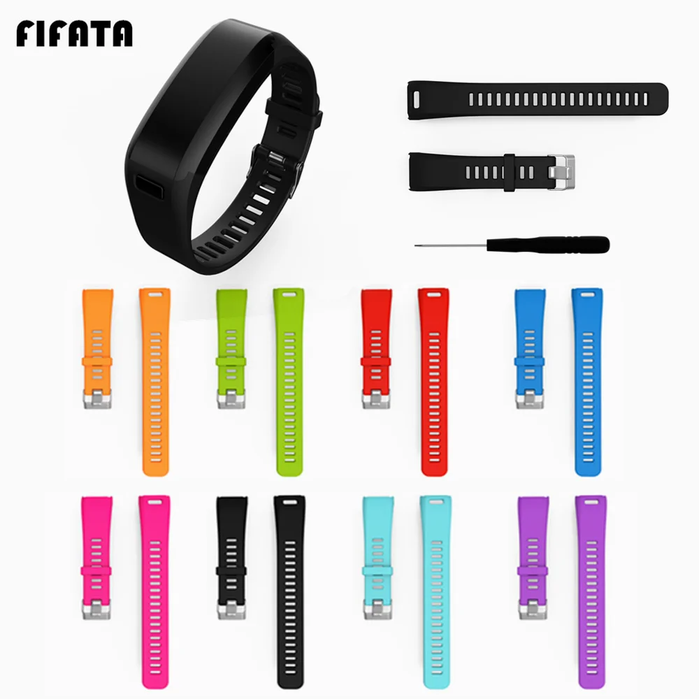 Сменный ремешок для наручных часов спортивный Garmin Vivosmart HR Vivo Smart умный