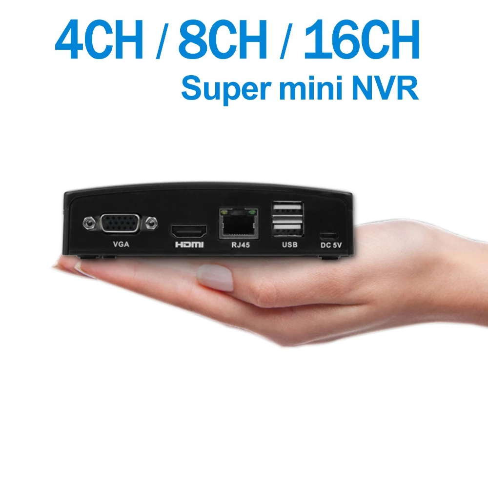 ENSTER XMEYE приложение супер мини H.264 и H.265 NVR Поддержка 4CH 5MP/8CH 4MP Onvif IP Камера, карты памяти/USB HDD/E-SATA HDD Запись