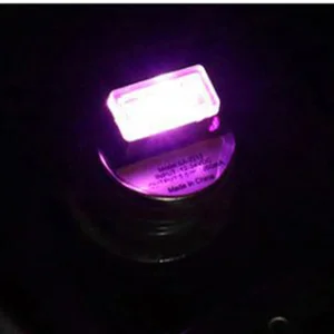 Фиолетовый Автомобильный USB светодиодный атмосферный светильник s, автомобильный интерьерный светильник с подключением и воспроизведением, декоративный светильник, аварийный светильник ing PC, автомобильные товары, автомобильные аксессуары - Испускаемый цвет: Фиолетовый