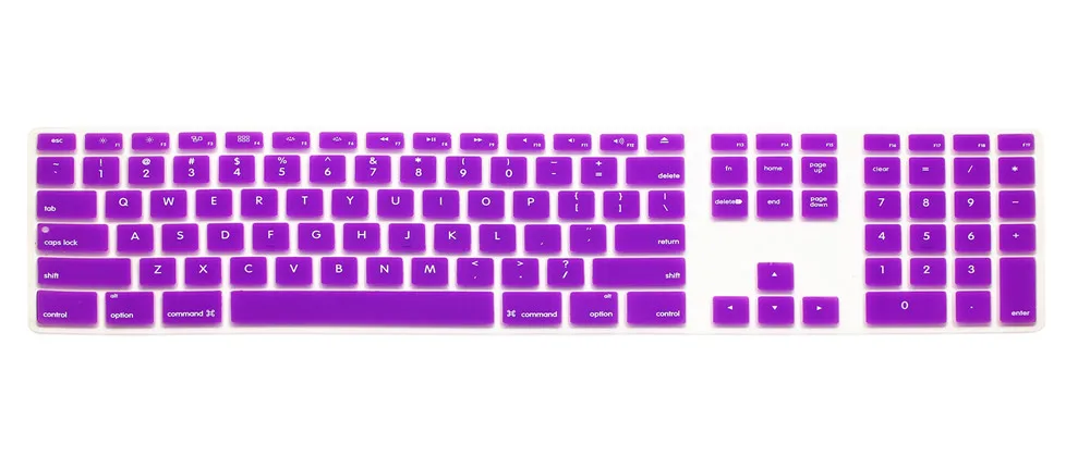 Для iMac проводная USB клавиатура Apple A1243 MB110LL/B с цифровой клавиатурой силиконовая полноразмерная клавиатура защитная кожа Для iMac