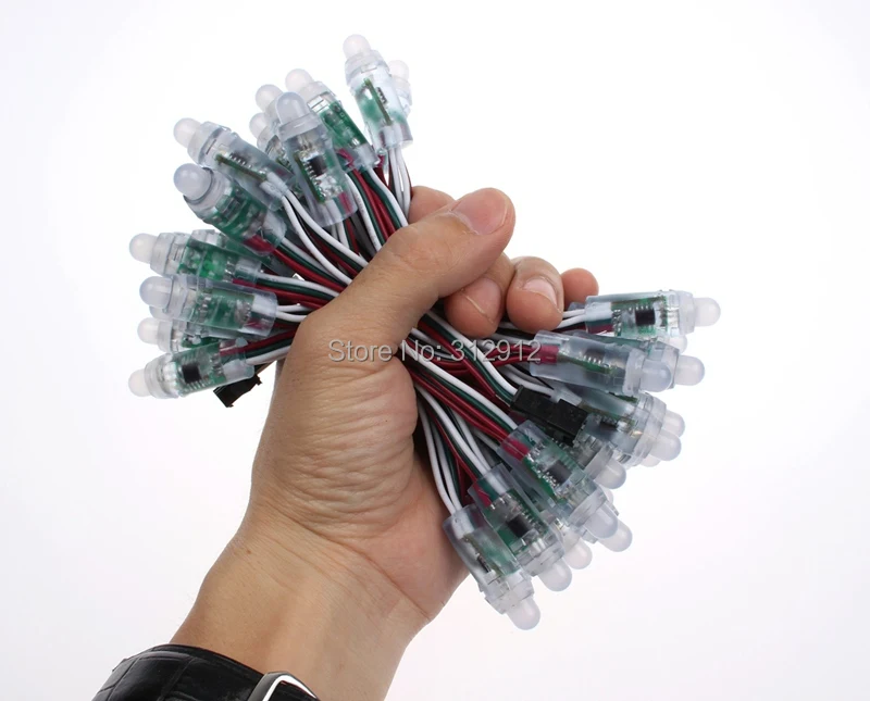 5 в постоянного тока 50 узлов UCS1903 addreable LED pixel module stringIP68 Номинальная RGB полноцветная