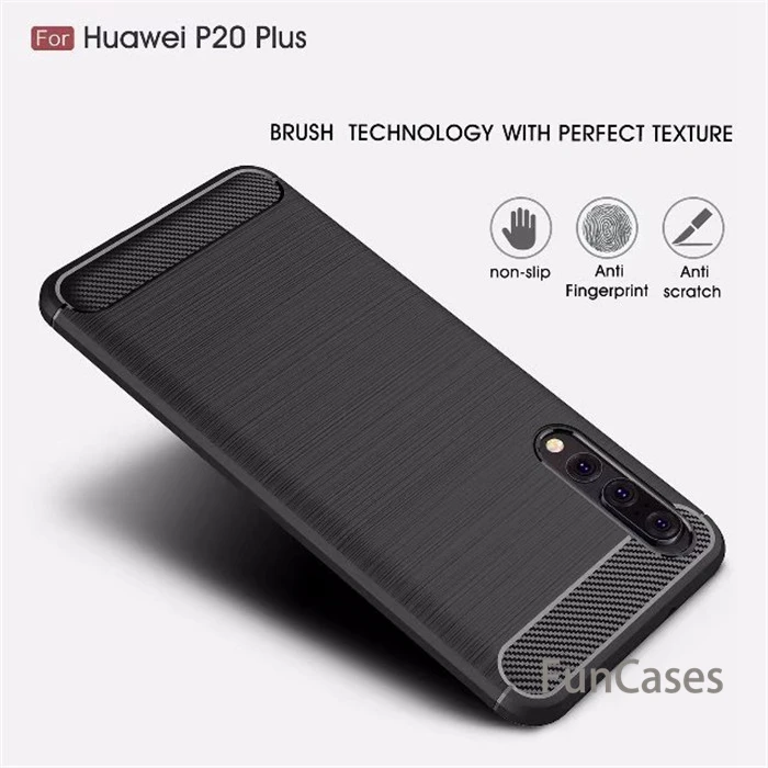 Для huawei P20 plus lite чехол Роскошный силиконовый мягкий ТПУ бизнес углеродного