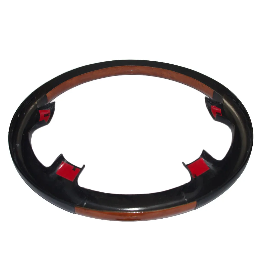 Кожаный чехол для руля из коричневого дерева 2003-2007 Toyota Land Cruiser FJ100 4700 Prado FJ120 Lexus LX470