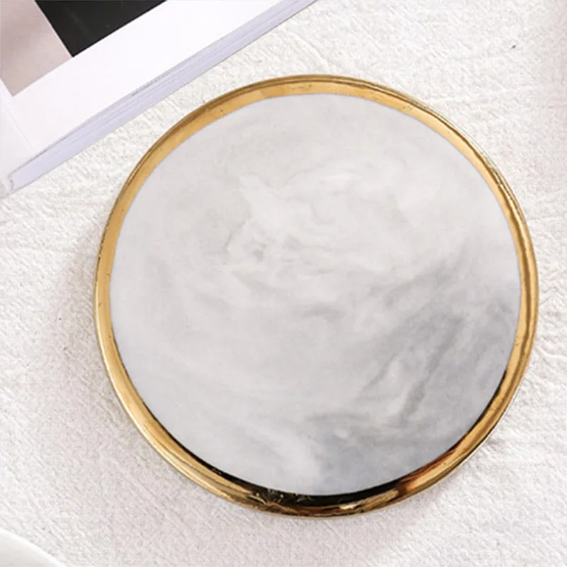 ICESTCHEF мраморные керамические горки покрытие золотые чашки коврики Нескользящие