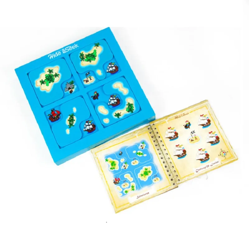 Настольные игры Pirates Hide & Seek IQ 48 вызовов с разрешением Умная книга Детская игра для