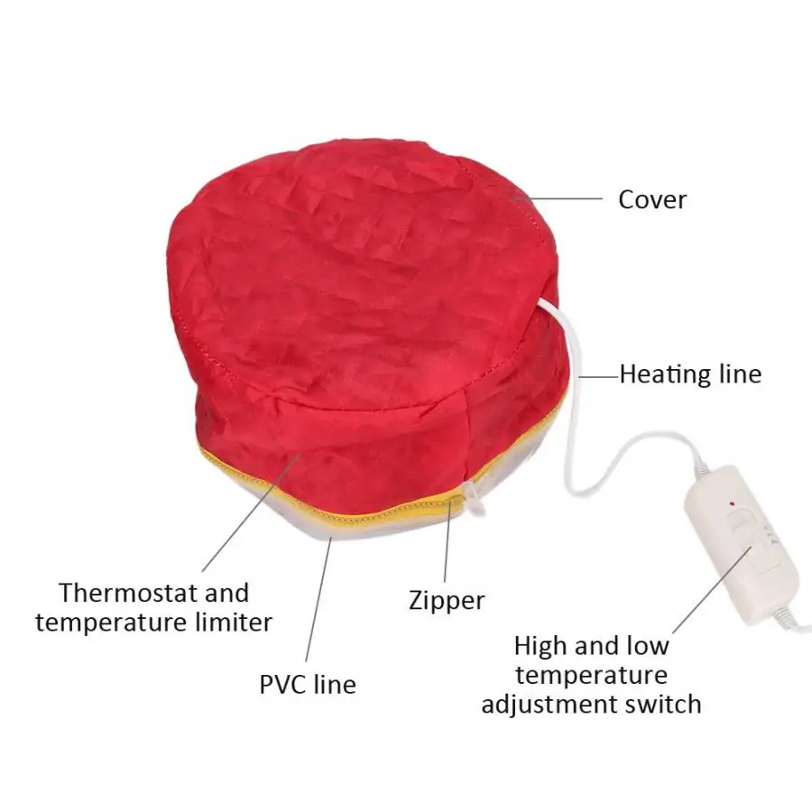 Водонепроницаемая Паровая Крышка для сушки волос электрическая подогрева