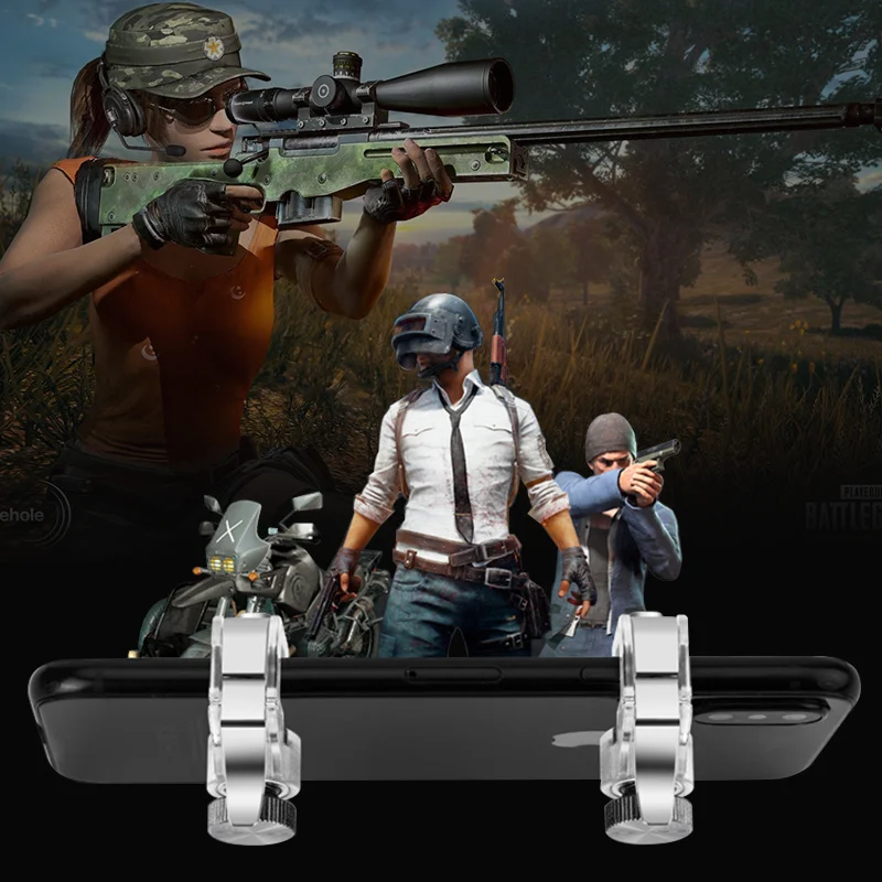 Металлический смартфон, игровой триггер для мобильных телефонов, для PUBG, мобильная игра, кнопка огня, ключ Aim, R11, шутер, контроллер для iPhone 7, для xiaomi