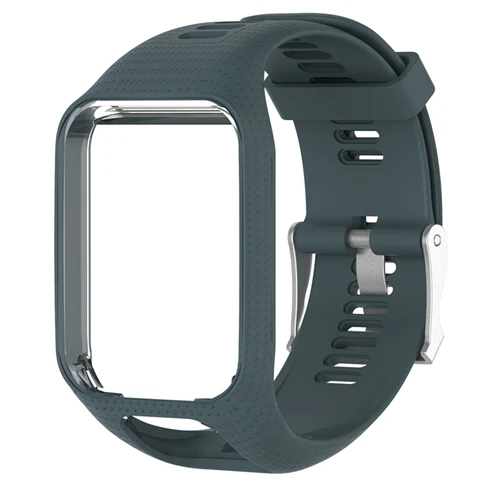 Rock Green Мягкий силиконовый браслет для наручных часов, ремешок для TomTom 2 3 Runner, сменный мужской ремень для наручных часов TomTom Spark Music для женщин и мужчин - Цвет ремешка: Rock Green