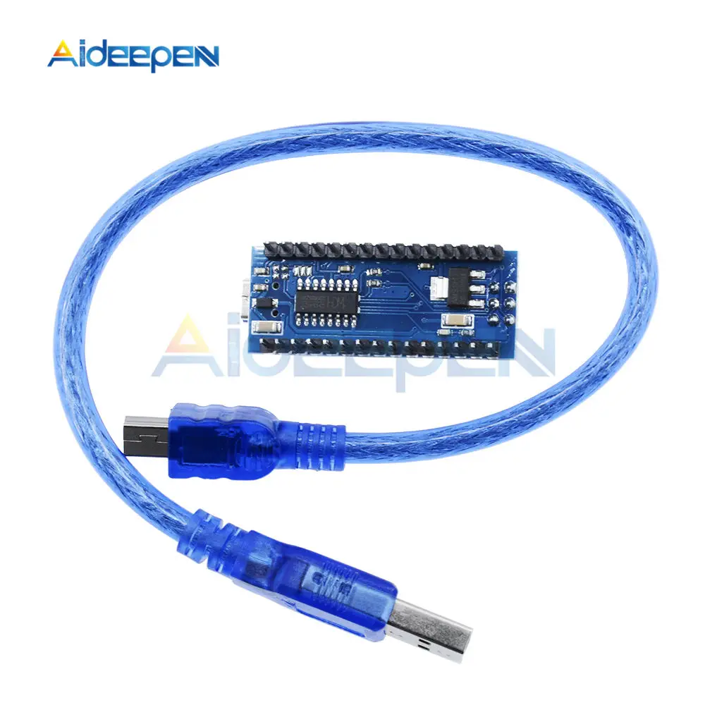 1 шт. для контроллера Arduino Nano V3.0 ATMEGA328P ATMEGA328 CH340 USB-драйвер + USB-кабель | Инструменты