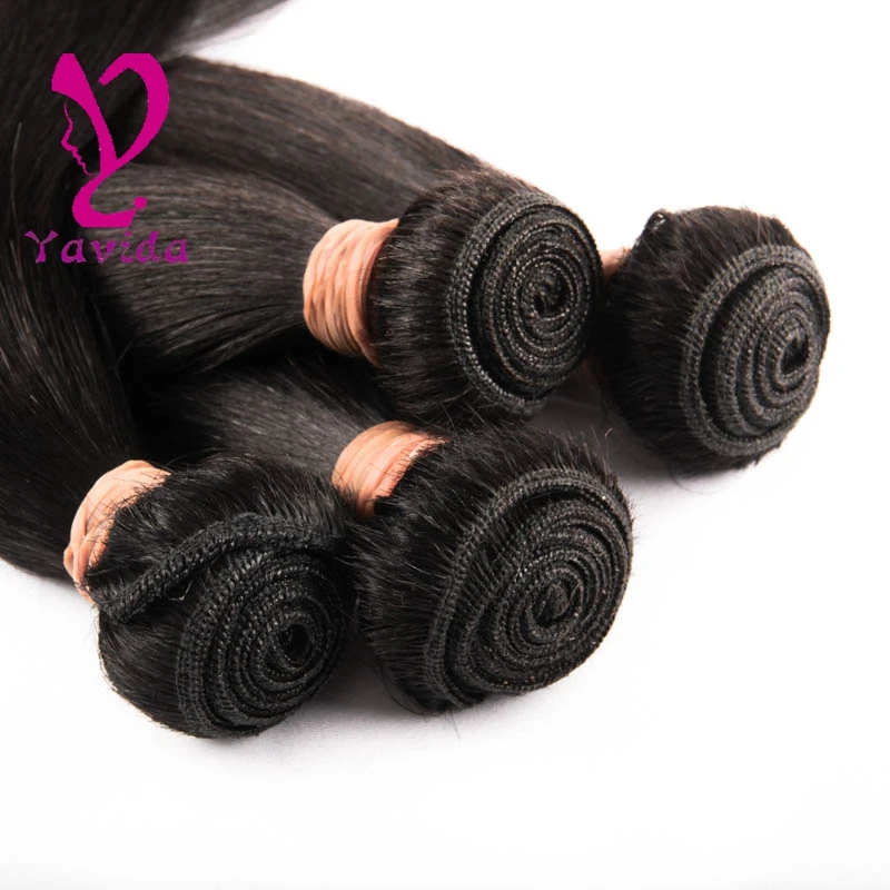 7a Brazilian Virgin Hair 4Bundles Straight extension Weave Bundles Mink piece |