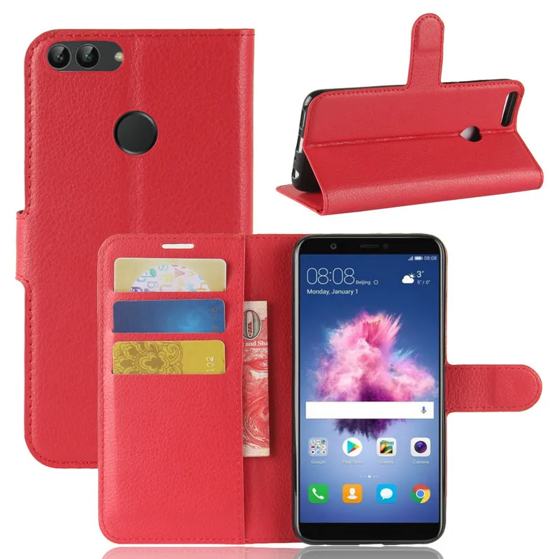 Кожаный чехол с откидной крышкой для Huawei P smart FIG LA1 LX1 LX2 LX3 nova lite 2 L21 Enjoy 7S Бумажник
